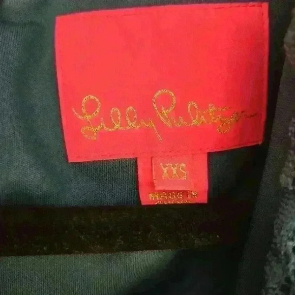 Lilly Pulitzer Tiki Ruffle Wrap Romper Size XXS Inky Tidal Lace - Picture 3 of 3